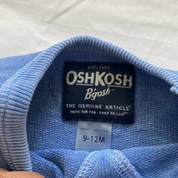 Oshkosh light blue distressed sweatshirt - Picture 3 of 5